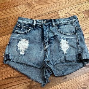 denim shorts one teaspoon